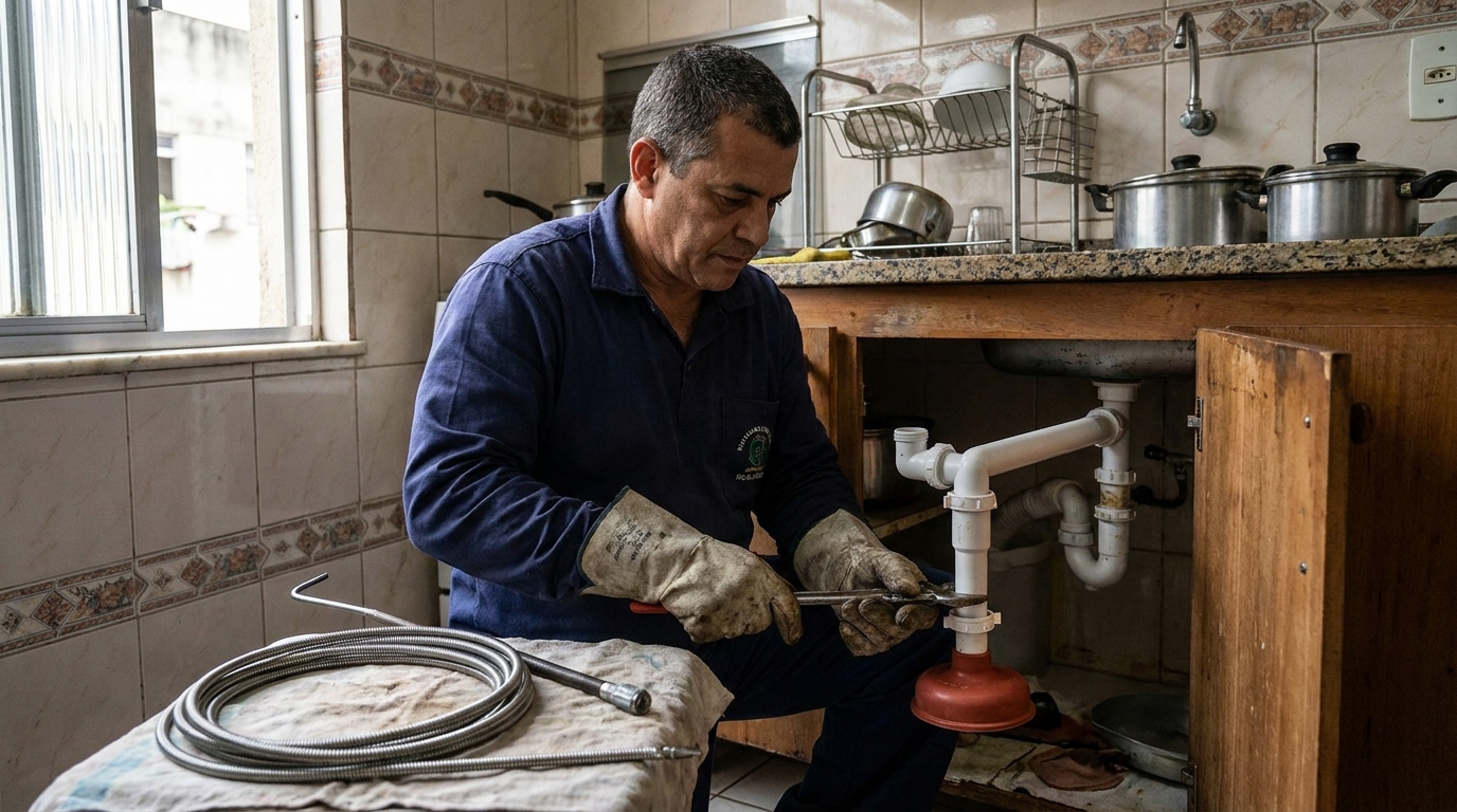 Desobstrução de Sifão em Goiânia‑GO
