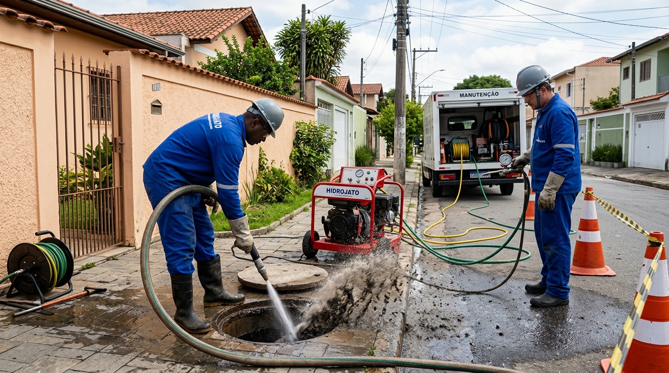 Hidrojateamento de Alta Pressão em Goiânia‑GO