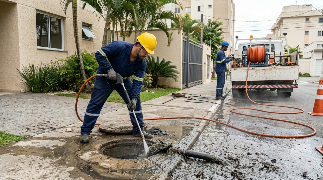 Hidrojateamento Industrial em Goiânia‑GO